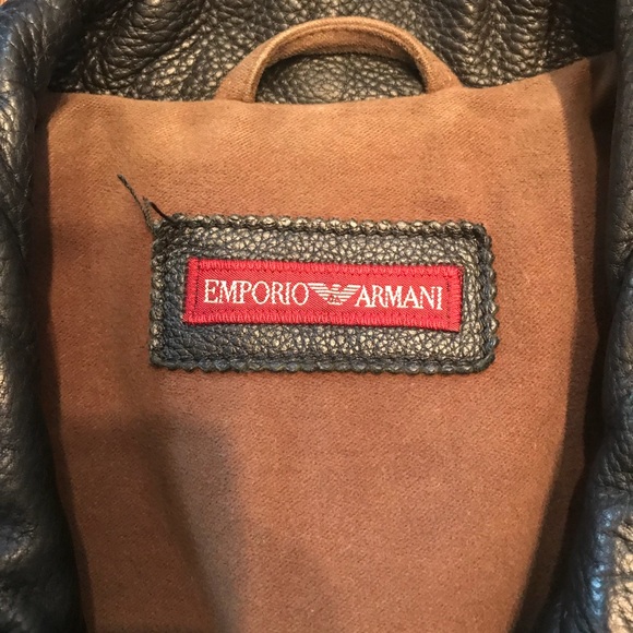 Emporio Armani men’s leather jacket - Picture 2 of 6